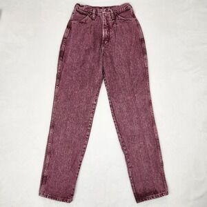 Vintage Wrangler Riata Purple Acid Wash Jeans High Rise Western 16MWZRF USA Made